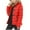 Red, variant on Black and Friday Clothing Sales Idoravan Women's Quilted Puffer Coat,Women Hooded Zippers Solid Medium and Long Term Loose Long Sleeve Warm Blouse Coat Jackets Pink S