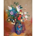 thumbnail image 2 of Redon, Odilon 20x24 White Modern Wood Framed Museum Art Print Titled - Bouquet of Flowers, 2 of 4