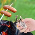thumbnail image 4 of Windproof Portable Refillable Metal Gas Cigarette Lighter Burner Igniter (White), 4 of 8