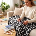 thumbnail image 7 of DIY Dog Doodle Coloring Blanket for Adults, Soft Polyester Flannel Throw with 5ml Markers and Paintbrushes, Interactive Stress Relief Art Kit, Customizable Decorative Blanket for Home Sofa Bed Gift, 7 of 7