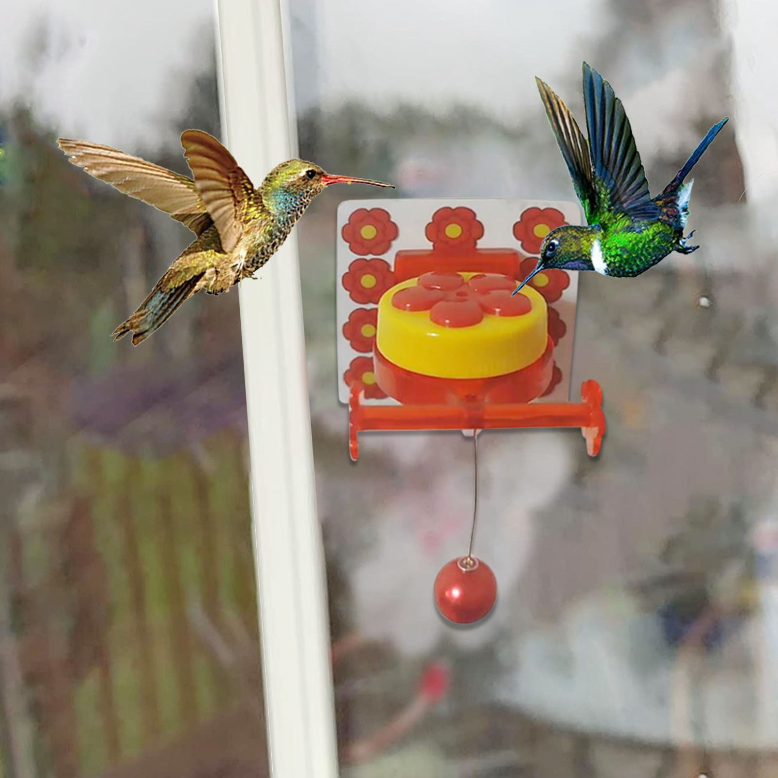 Multifunctional Mini Hummingbird Feeder Outdoor Window Bird Feeder