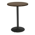thumbnail image 2 of KFI Studios Mode 2.5' Round Bistro Table, Studio Teak, Black Base, 2 of 2
