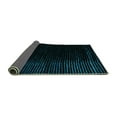 thumbnail image 2 of Ahgly Company Indoor Square Abstract Turquoise Blue Modern Area Rugs, 5' Square, 2 of 4