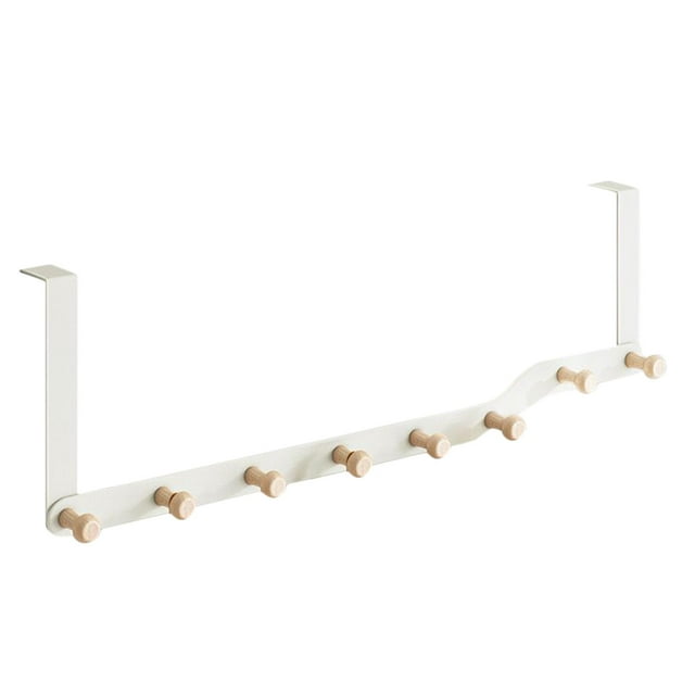Perchero para puerta trasero, ahorrador de espacio, portátil, multifunción, para colgar en la pared. 8 ganchos