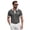 Gray, variant on LTTVQM Polo Shirts for Men Casual Short Sleeve Button Golf Slim Fit Shirt with Pocket & Collar 2026 Spring Summer Stylish Tops Black L