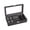 Single layer, variant on Sophisticated Watch Storage Holder with Sturdy Large Glass Display And Drawer For Jewelry Display and Accessories
