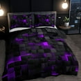 thumbnail image 2 of Red Plaid 3-Piece Duvet Set - Breathable, All-Season Bedding; Easy-Care, Soft & Comfortable for Elegant Bedroom Décor, 2 of 4
