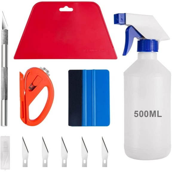 Plutput Vinyl Wrap Tool Window Tint Film Kit Car Window Tint Tool Set, 5Count