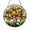 Acrylic 3.5 Inch, variant on Peaches Wreath Faux Stained Glass Acrylic Sign – Decorative Hanging for Home or Kitchen