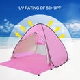thumbnail image 3 of Carpa de Playa Eplze Automática Pop Up Portátil Refugio Solar Rosa, 3 of 6