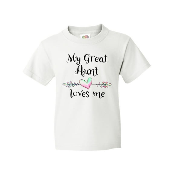 Inktastic My Great Aunt Loves Me- Heart Youth T-Shirt