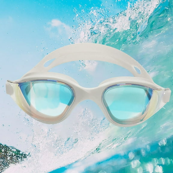 Swimming Goggles Adult Anti Fog Anti UV No Leakage, Ultimate Eye Protection Comfort Fit Adjustable Head Strap, Versatile Stylish Goggles Clear Vision Easy-Adjust