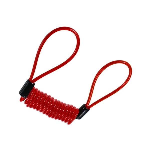 Disk Brake Lock Motorcycle Alarm Disc Lock Security Reminder Cable Tool for Scooter Bike Red