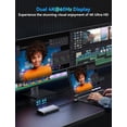 thumbnail image 3 of Estación de Acoplamiento USB C XAOSUN 10-en-1 con Doble HDMI 4K y Carga PD de 100W, 3 of 8