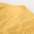 thumbnail image 6 of lkfuzj 2024 Little Big Boys' & Men's Long Sleeve Button Down Cotton Casual Dress Shirt Yellow, 6 of 7