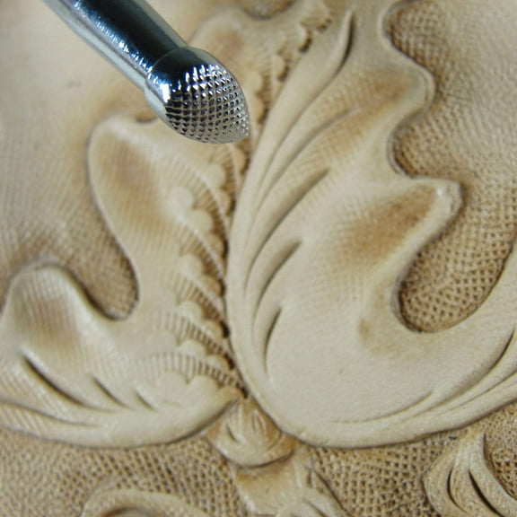 Leather Stamping Tool, Small Checkered Pear Shader Stamp, P975, Leather Stamping Tool Stamp, Craft Japan Leathercraft Tool