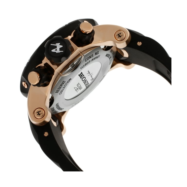 Invicta Men's 5733 Venom Reserve Chronograph Black Polyurethane And Dial  Watch