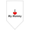 thumbnail image 2 of Pet and Dog Bandana Screen Printed, "I Love My Mommy", 2 of 10