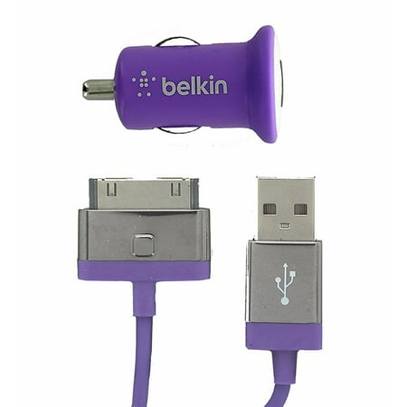Belkin Mixit 2.1 Amp Car Charger w/ USB Cable for Apple iPhone 4 4S iPad (Best Car Performance App For Iphone)