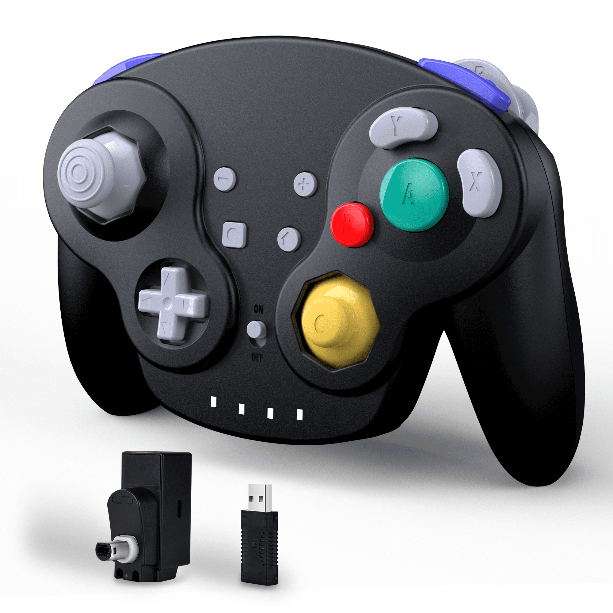 Luxmo Wireless Gamecube Controller With Receiver Adapter for GameCube/Wii Console