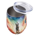 thumbnail image 3 of Hello 2025 Belgian Malinois Celebrates Happy New Year Firework Balloon 12oz Stainless Steel Wine Tumbler Insulated Cup with Lid Sheepdog Dog Lover Gifts - 02024, 3 of 5