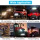 thumbnail image 2 of Slim Flood LED Bar 120W Luz de trabajo para automóvil 4x4 Camión ATV SUV Barco (10 pulgadas) Likrtyny Accesorios para autos y motos, 2 of 9