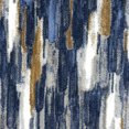 thumbnail image 4 of Abani Porto Collection Area Rug Mid Century Modern Bedroom Living Room Decor Floor Rug 2 x 3 Blue Brown, 4 of 8