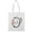 White, variant on Letter O Flower Bouquet 3 Tote Bag - Image by Shutterstock, One Size Cotton Canvas Tote Bag