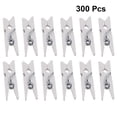 thumbnail image 2 of 300PCS Mini Small Clip Multi-purpose Wooden Clips Photo Pictures Clamps Holder (White), 2 of 4