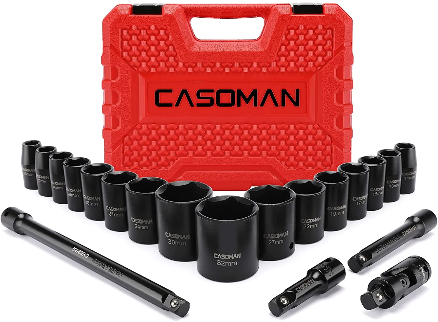 Sockets & Socket Sets 1/2 Drive Shallow Swivel Impact Socket 21mm 6 Point Hand Tools