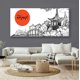 thumbnail image 2 of Cuadro Canva Listo Para Colgar Tipo Galería Panoramica Japón 70X140 cm Pixtreats, 2 of 4
