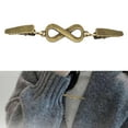 thumbnail image 6 of Alloy Clip Fastener Sweater Brooch Fashionable Cloak Clasps for Shawl Dresses Bronze, 6 of 8