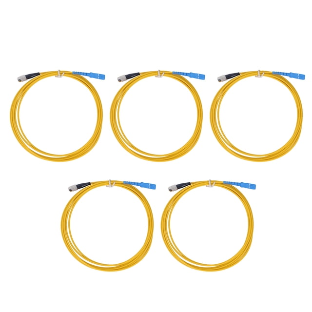 5Pcs Fiber Optic Internet Cable Patch Extension Cable Carrier Grade Low Smoke Halogen Free LSZH Outer Coat