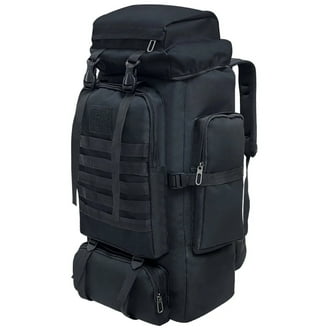 Duraton Hiking Backpack 50L with Rain Cover for Backpacking or Camping; Fits Men and Women (Black) - Walmart.com Duraton Hiking Backpack 50L with Rain Cover for Backpacking or Camping; Fits Men and Women (Black) - Walmart.com