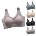 thumbnail image 2 of Vhkiploz Seamless Scalloped Bra for Womens No Underwire Wireless Seamless Bra Push Up Full Coverage Bras Waving Everyday Bra, 2 of 3