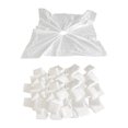 thumbnail image 4 of 300Pcs as de corte de pelo desechables Vestido de peluquero para el hogar Mantones flexibles Delantal de tela Babero Sunnimix Capa de corte de cabello desechable, 4 of 8