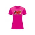 thumbnail image 2 of Playera Blusa Impreso De Peace Love Michelada Fiestas Patrias Mexico Septiembre Independencia Color Fucsia Talla Mediana Marca Emil SaEs, 2 of 4
