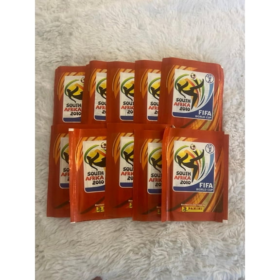 10 Packs Panini World Cup 2010 South Africa Stickers Packs (BONUS 1 FUN CHOPS)