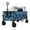 blue, variant on Heavy Duty 52" Collapsible Garden Wagon Cart, Extra Large 460lbs Capacity, All Terrain 16" Wheels, 2-in-1 Collapsible Utility Wagon, Removable Sides, Rotating Adjustable Handle