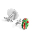 thumbnail image 3 of Watermelon Stylish Dress Shirt Cufflinks Set Made of Stainless Steel for Formal Occasions, 3 of 6