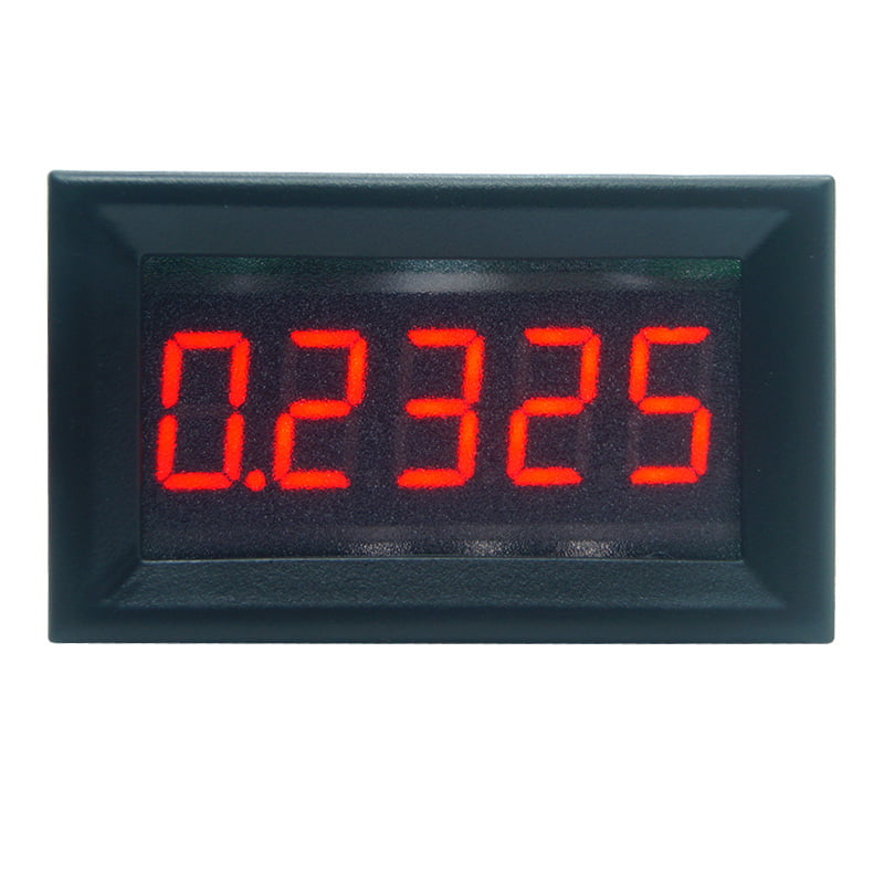 0.36" Digital Ammeter 0-3.0000A DC Current Panel Meter Five Digit Red LED