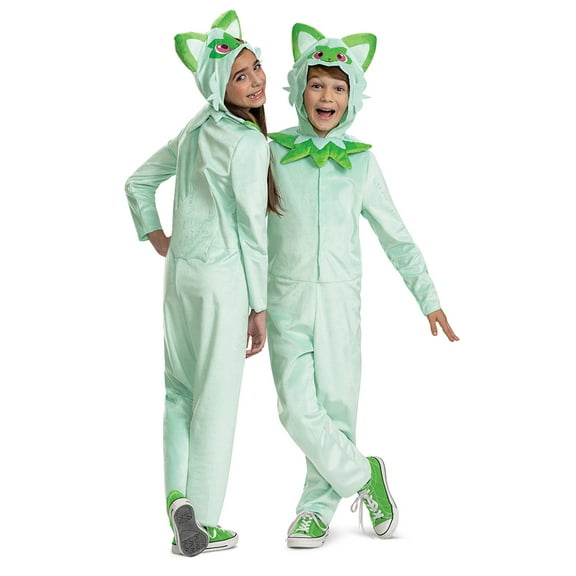 Unisex Size Small (4-6) Sprigatito Classic Halloween Child Costume Pokémon, Disguise