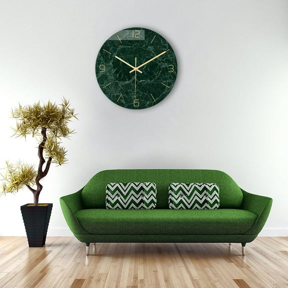 Vikakiooze Home Decor Creative Pattern Stone Wall Clock Acrylic Living Room Decoration