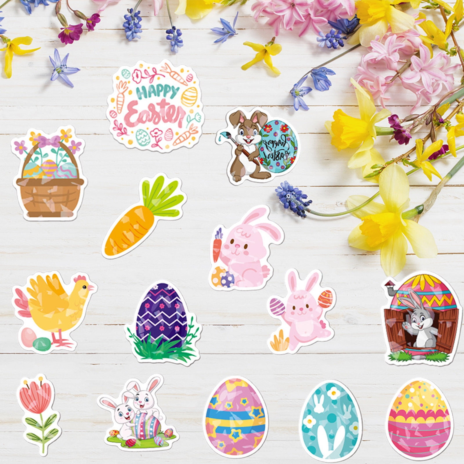 Easter Puffy Stickers for Kids, 180Pcs Cute Easter 3D Stickers for  Scrapbooking DIY Phone Diary, Including Rabbit, Egg, Carrots, Chicke and  More