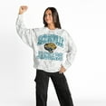 thumbnail image 4 of Women's Gameday Couture  Arctic Camo Jacksonville Jaguars Whiteout Oversized Premium Fleece Sweatshirt, 4 of 5