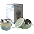 thumbnail image 4 of Yajad Hogar Toppers para Lunch Lonchera Portaviandas Lunch Box 3 Contenedores de Alimentos Acero Inoxidable Sailing  Electrónica, 4 of 6