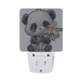 thumbnail image 3 of LED Sensor Night Light Auto On/Off Dusk to Dawn Lamp for Bedroom Hallway Cute Big-eyed Panda 2 Pack, 3 of 7