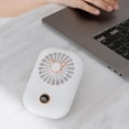 thumbnail image 4 of Mini ventilador de mano, ventilador de cuello portátil Personal con cordón, ventilador de escritorio USB, ventilador recargable para viajes en blanco Baoblaze Ventilador de cuello colgante, 4 of 8