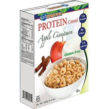 Kay's Naturals Gluten Free Protein Cereal, Apple Cinnamon, 9.5 Oz