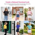 thumbnail image 6 of Actgleam Active Girls T-Shirts 3-Pack,Soft Short Sleeve Graphic Tee,Size 6-13Y, 6 of 9